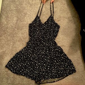 white print flower dress